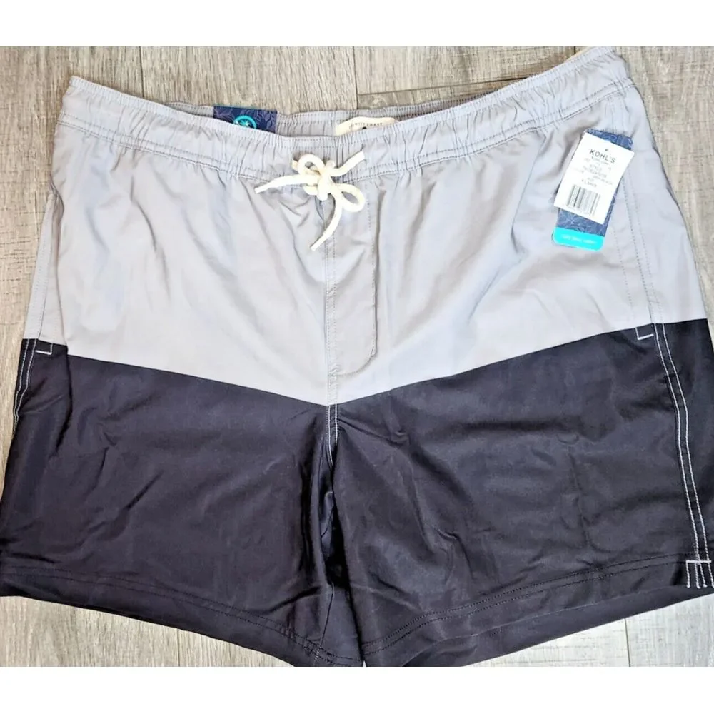 NEW Swim Trunks Mens XL Trinity Coast Beach Mesh Shorts Lined Quick-Dry Tropical